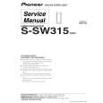 PIONEER S-SW315/XCN Service Manual cover photo