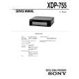 SONY XDP-755 Service Manual cover photo