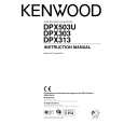 KENWOOD DPX313 Owner's Manual cover photo