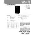 SONY SRS170 Service Manual cover photo