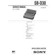 SONY SBD30 Service Manual cover photo