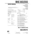 SONY MHC-BX3 Owner's Manual cover photo