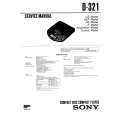 SONY D-321 Service Manual cover photo