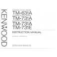 KENWOOD TM631A Owner's Manual cover photo