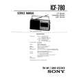 SONY ICF780 Service Manual cover photo