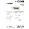 SONY CDXF50M Service Manual cover photo