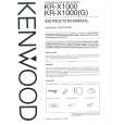 KENWOOD KRX1000G Owner's Manual cover photo