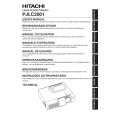 HITACHI PJLC2001 Owner's Manual cover photo