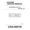 ALPINE CDA-9851R Service Manual cover photo
