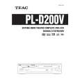 TEAC PLD200V Owner's Manual cover photo