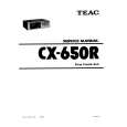 TEAC CX-650R Service Manual cover photo