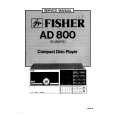 FISHER AD800 Service Manual cover photo