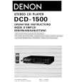 DENON DCD1500 Owner's Manual cover photo