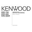 KENWOOD KRC-665 Owner's Manual cover photo