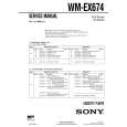 SONY WMEX674 Service Manual cover photo