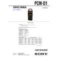 SONY PCMD1 Service Manual cover photo