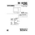 SONY KV1415AS Service Manual cover photo