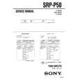 SONY SRPP50 Service Manual cover photo