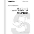 TOSHIBA SDP1200 Service Manual cover photo