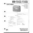 SONY WM-FX433 Owner's Manual cover photo