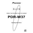 PIONEER PDR-W37/KUXJ/CA Owner's Manual cover photo
