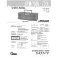 SONY CFD750L Service Manual cover photo