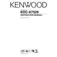 KENWOOD KDC-X7529 Owner's Manual cover photo