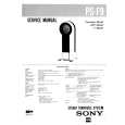 SONY PSF9 Service Manual cover photo