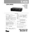 SONY TCW310 Service Manual cover photo