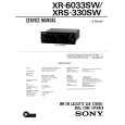 SONY XR-6033SW Service Manual cover photo