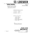 SONY SS-LB650CR Service Manual cover photo