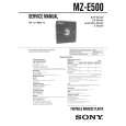 SONY MZE500 Service Manual cover photo