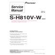 PIONEER S-H810V-W/SXTW/EW5 Service Manual cover photo