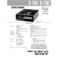 SONY D170 Service Manual cover photo