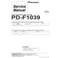 PIONEER PD-F1039 Service Manual cover photo