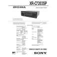 SONY XRC7203SP Service Manual cover photo