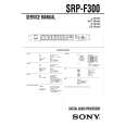 SONY SRPF300 Service Manual cover photo