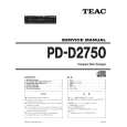 TEAC PD-D2750 Service Manual cover photo