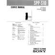 SONY SPPS10 Service Manual cover photo