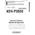 PIONEER KEHP3650 Owner's Manual cover photo