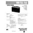 SONY WM-F59 Service Manual cover photo