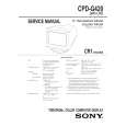 SONY CPDG420 Service Manual cover photo