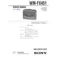 SONY WMFX451 Service Manual cover photo