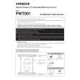 HITACHI PWT001 Owner's Manual cover photo