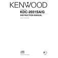 KENWOOD KDC-2031SA/G Owner's Manual cover photo