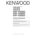 KENWOOD KRFV4060D Owner's Manual cover photo
