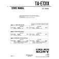 SONY TA-E731X Service Manual cover photo