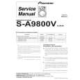 PIONEER S-A9800V/XJI/UC Service Manual cover photo