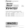PIONEER XV-HTD7/DDRXJ Service Manual cover photo