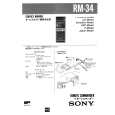 SONY RM34 Service Manual cover photo